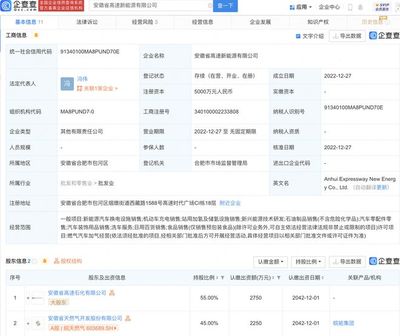 皖天然氣跨界拓展，新公司進軍新能源汽車充電市場